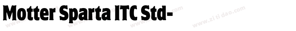 Motter Sparta ITC Std字体转换